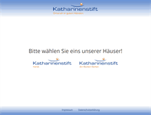 Tablet Screenshot of katharinenstift-mg.de